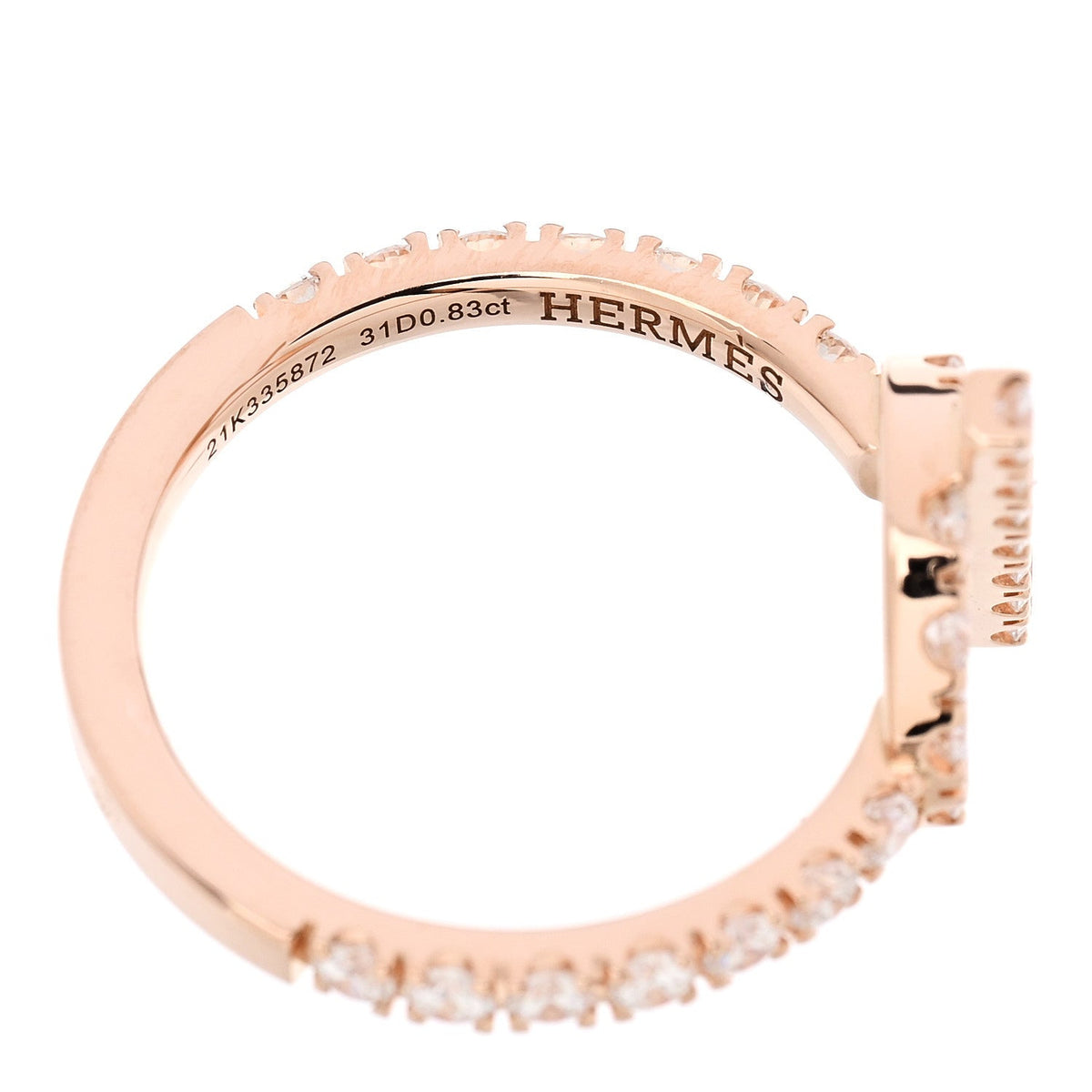 18K Rose Gold Diamond Finesse Ring 50 5.25