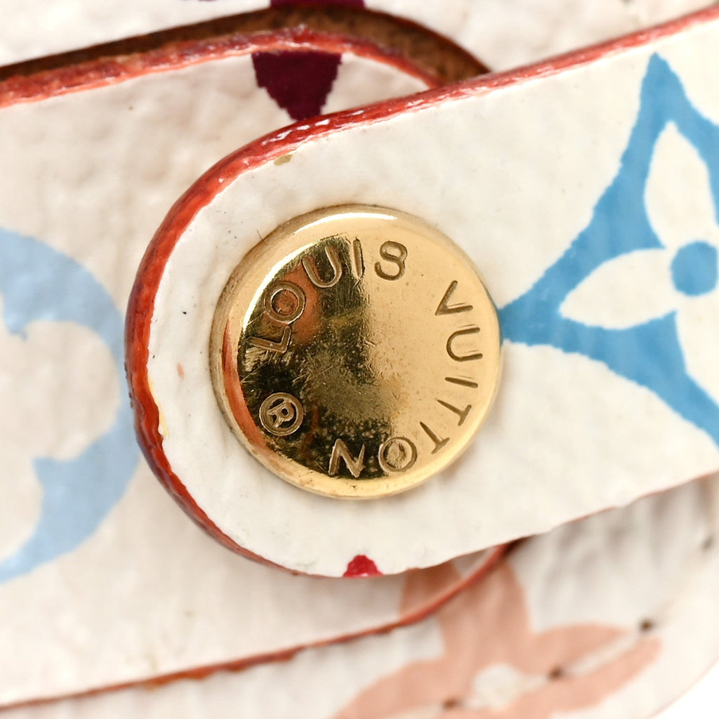Monogram Multicolor Address Wish Bracelet White