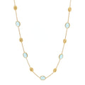 18K Yellow Gold Aquamarine Siviglia Necklace