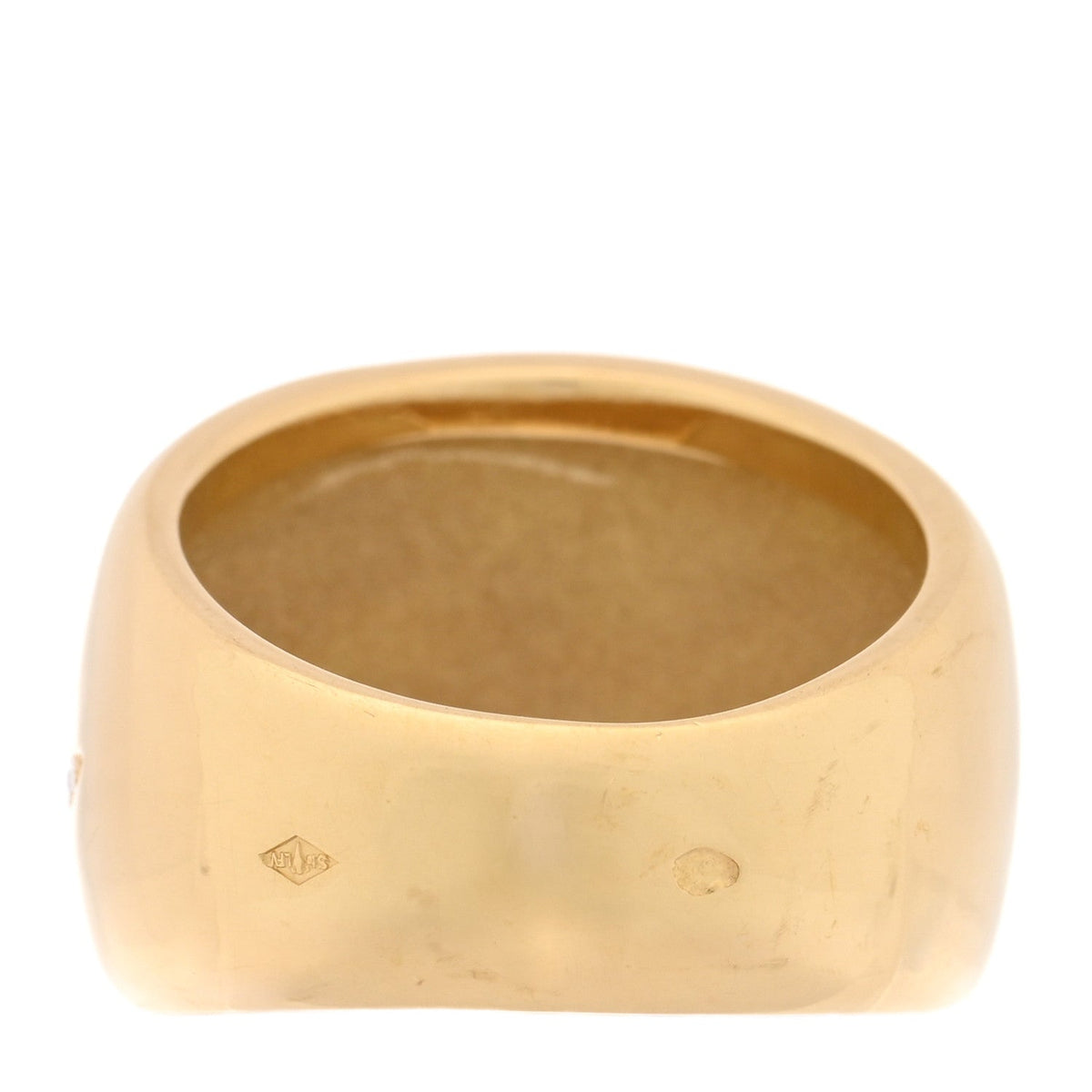 18K Yellow Gold Diamond Wave Ring 52 6