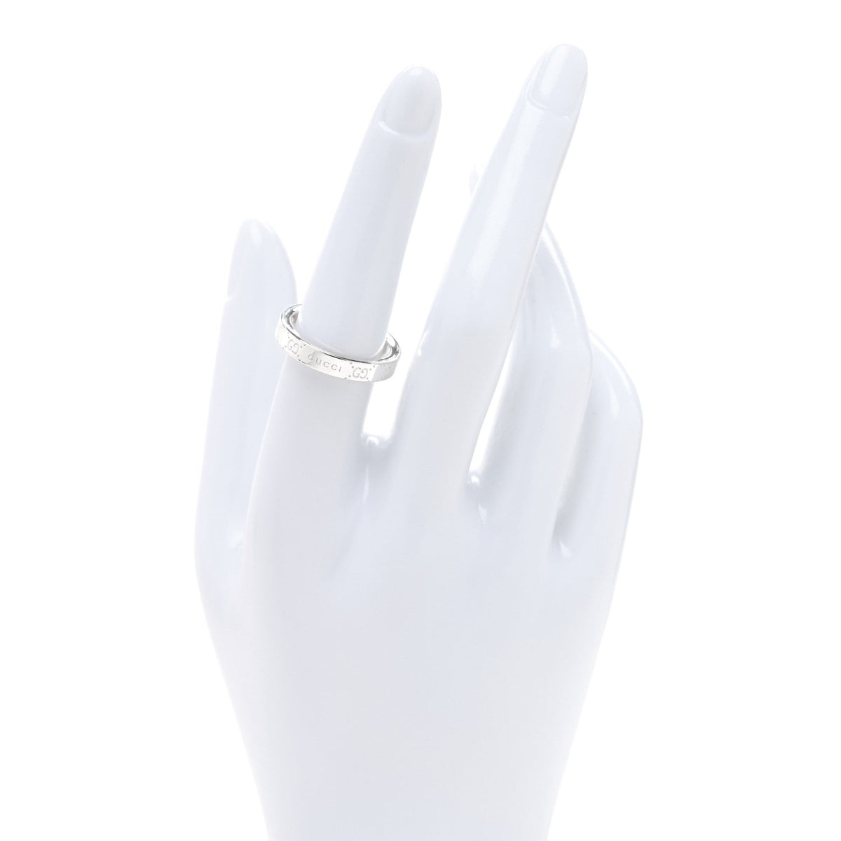 Sterling Silver GG Band Ring 55 7.25