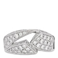Platinum Diamond .74ctw Geometric Open Band Ring 54 6.75