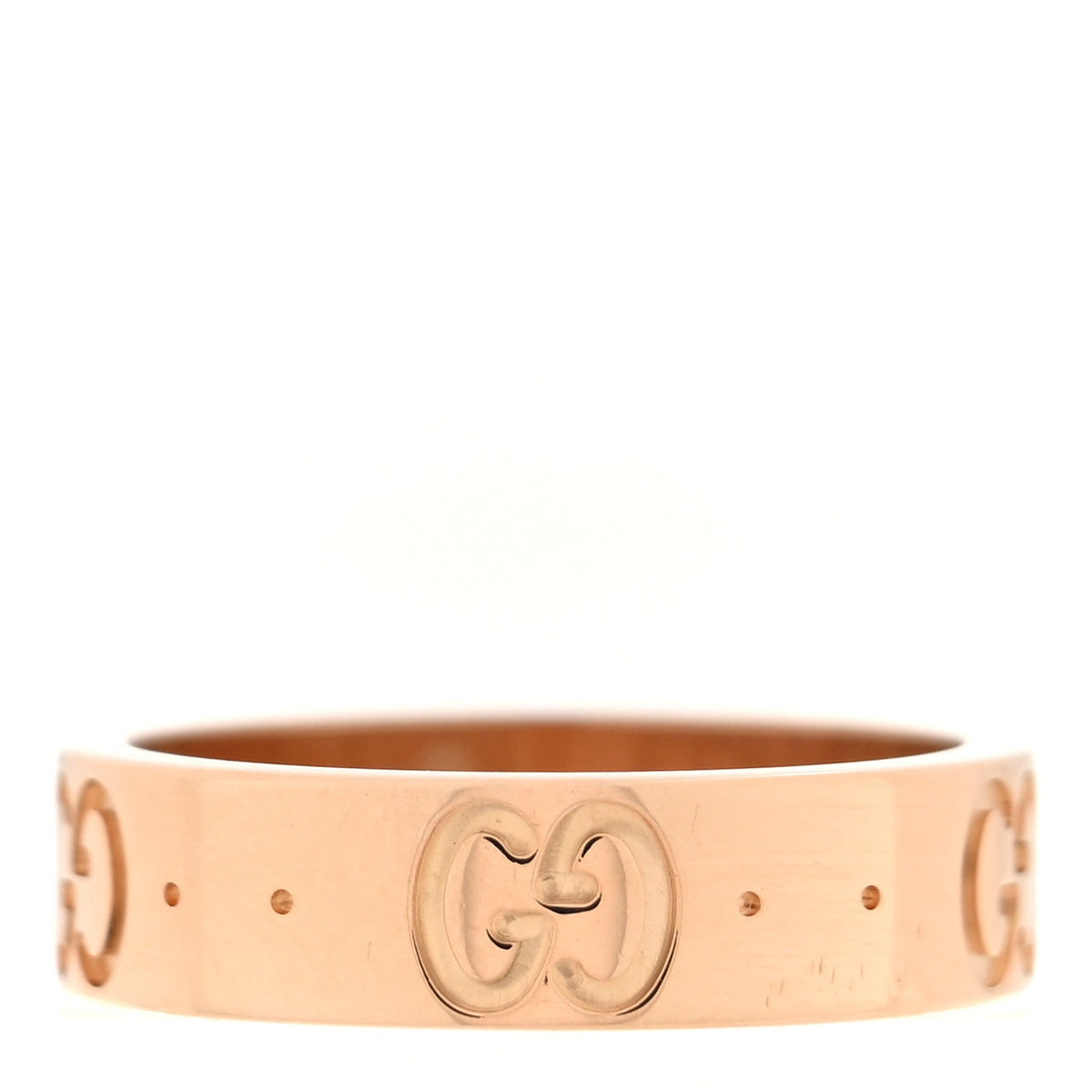 18K Rose Gold 4mm Icon Thin Band Ring 42 2.25