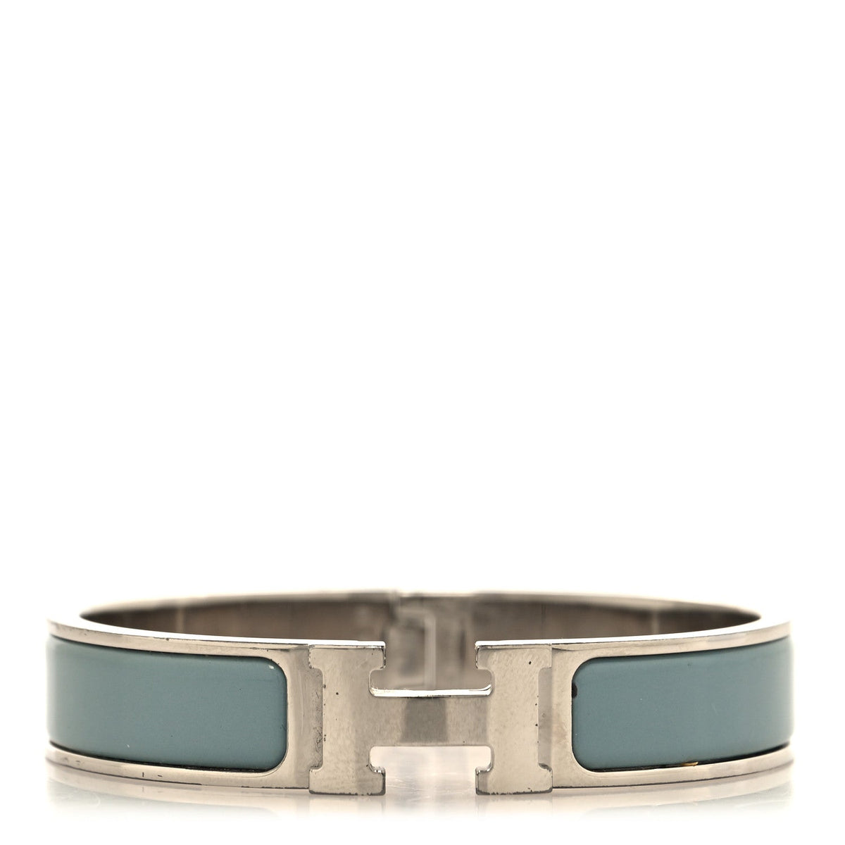 Enamel Narrow Clic Clac H Bracelet PM Gris Orage