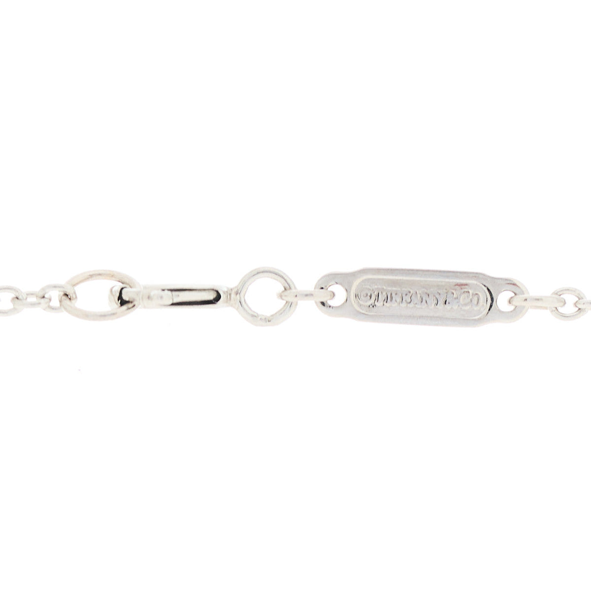 Platinum Diamond Victoria Key Pendant Necklace