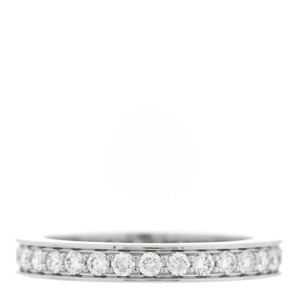 Platinum Diamond .34ctw Ballerine Eternity Band Ring 46 3.75