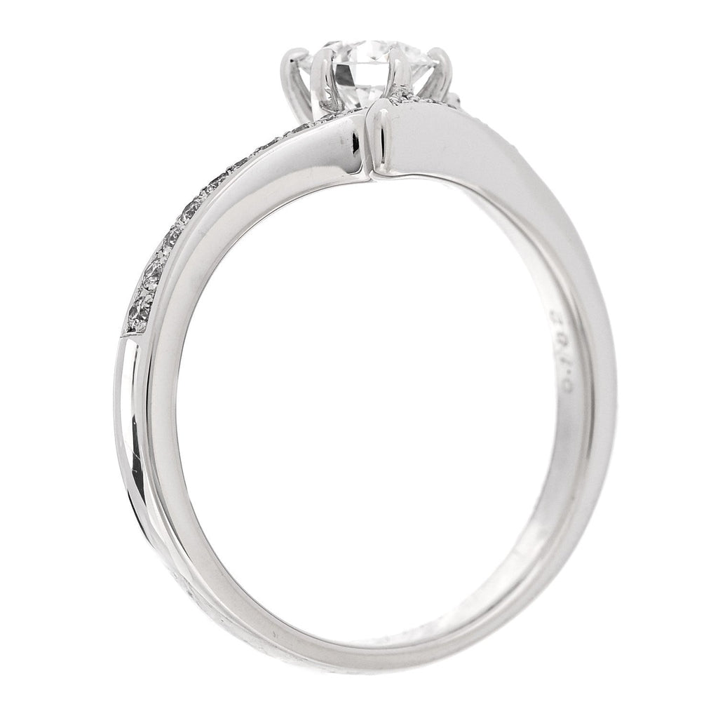 Platinum Diamond .50ctw Round Marquise Cut Pave Ring  53 6.5