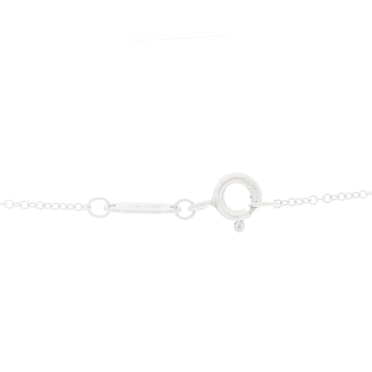 Sterling Silver 18K Rose Gold Mini Return to Tiffany Double Heart Tag Pendant Necklace