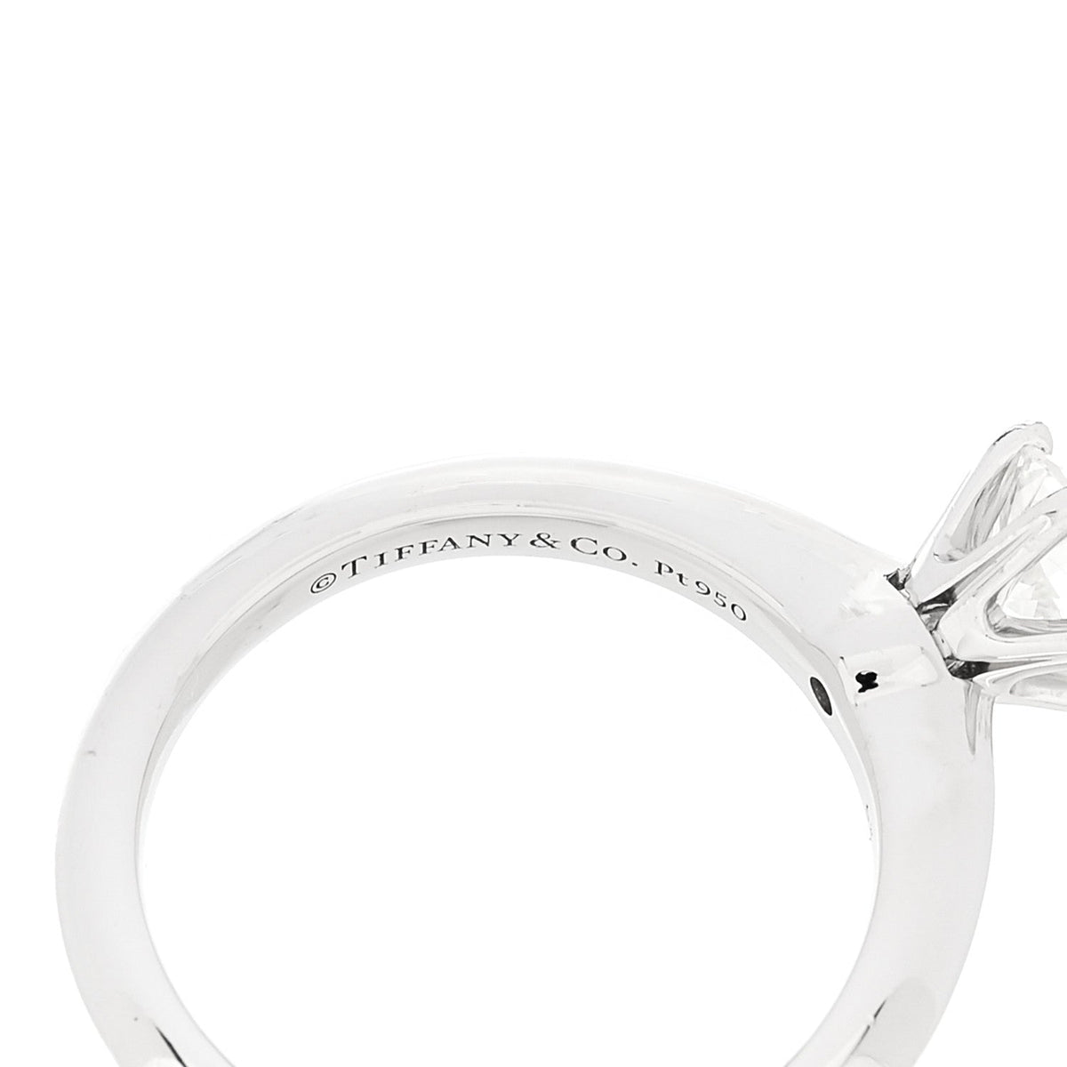 Platinum Diamond .63ct Solitaire Engagement Ring 46 3.75