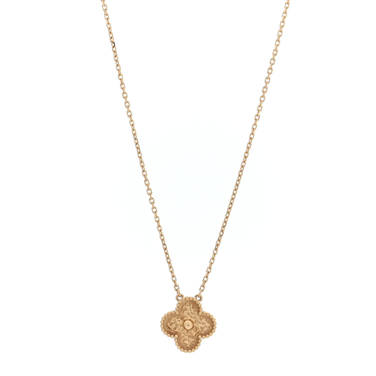 18K Yellow Gold Vintage Alhambra Pendant Necklace