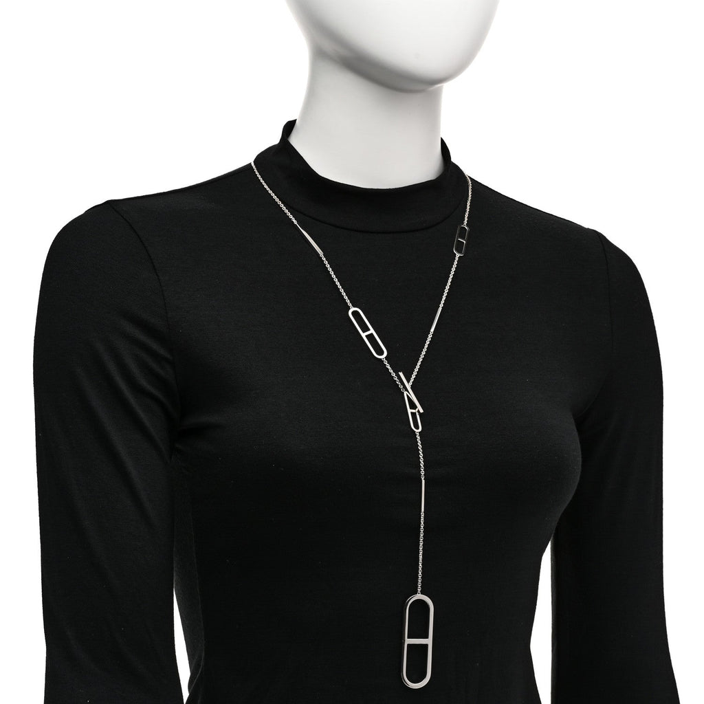Sterling Silver Ever Chaine d'Ancre Long Lariat Necklace