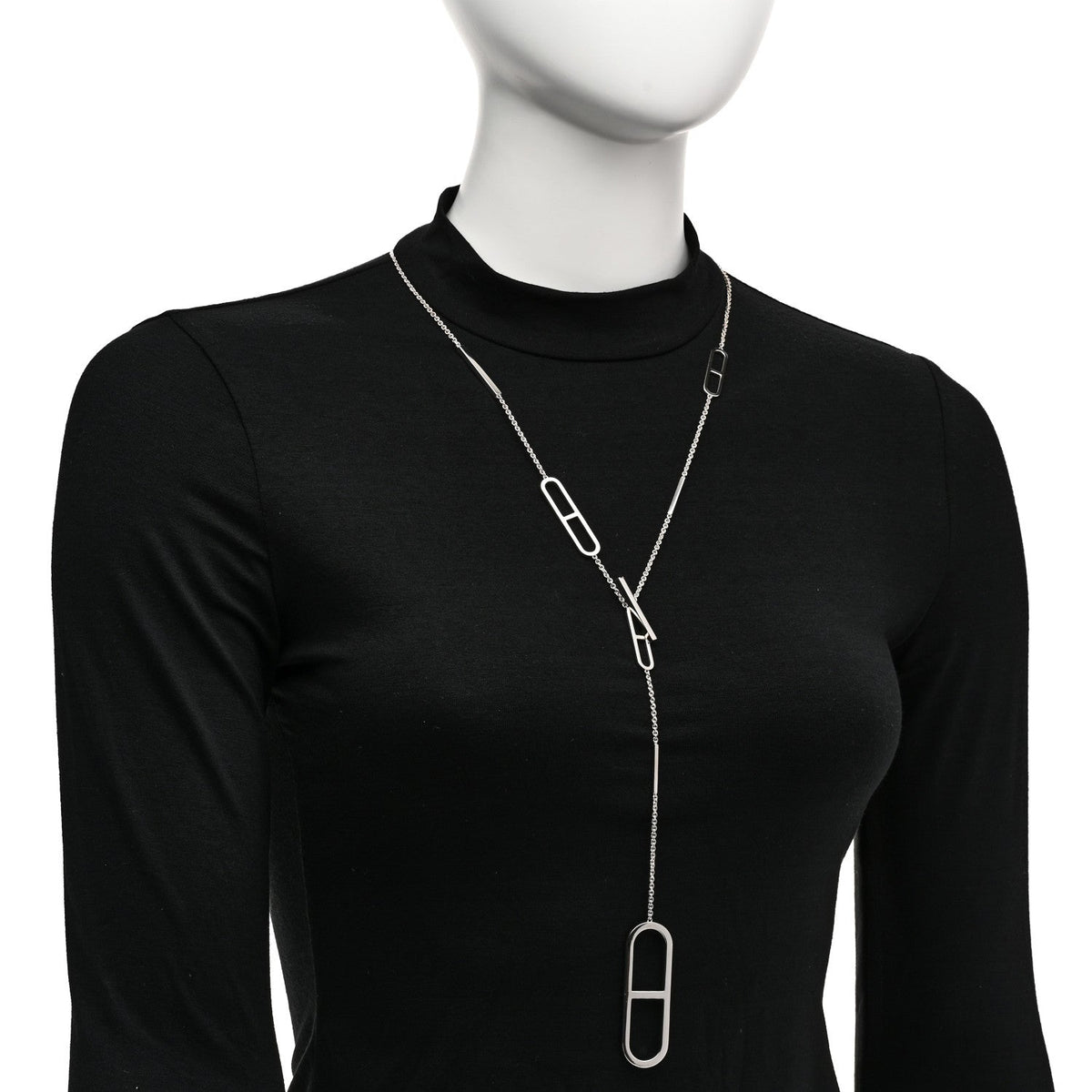 Sterling Silver Ever Chaine d'Ancre Long Lariat Necklace