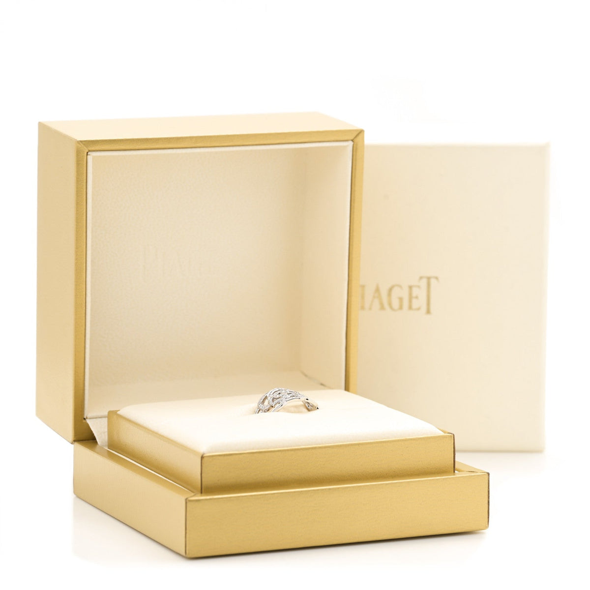 18K White Gold Diamond .55ct Rose Ring 51 5.75