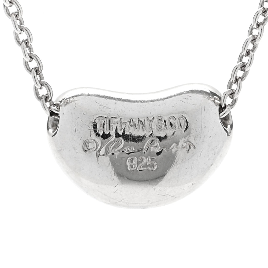 Sterling Silver 11mm Elsa Peretti Bean Pendant Necklace