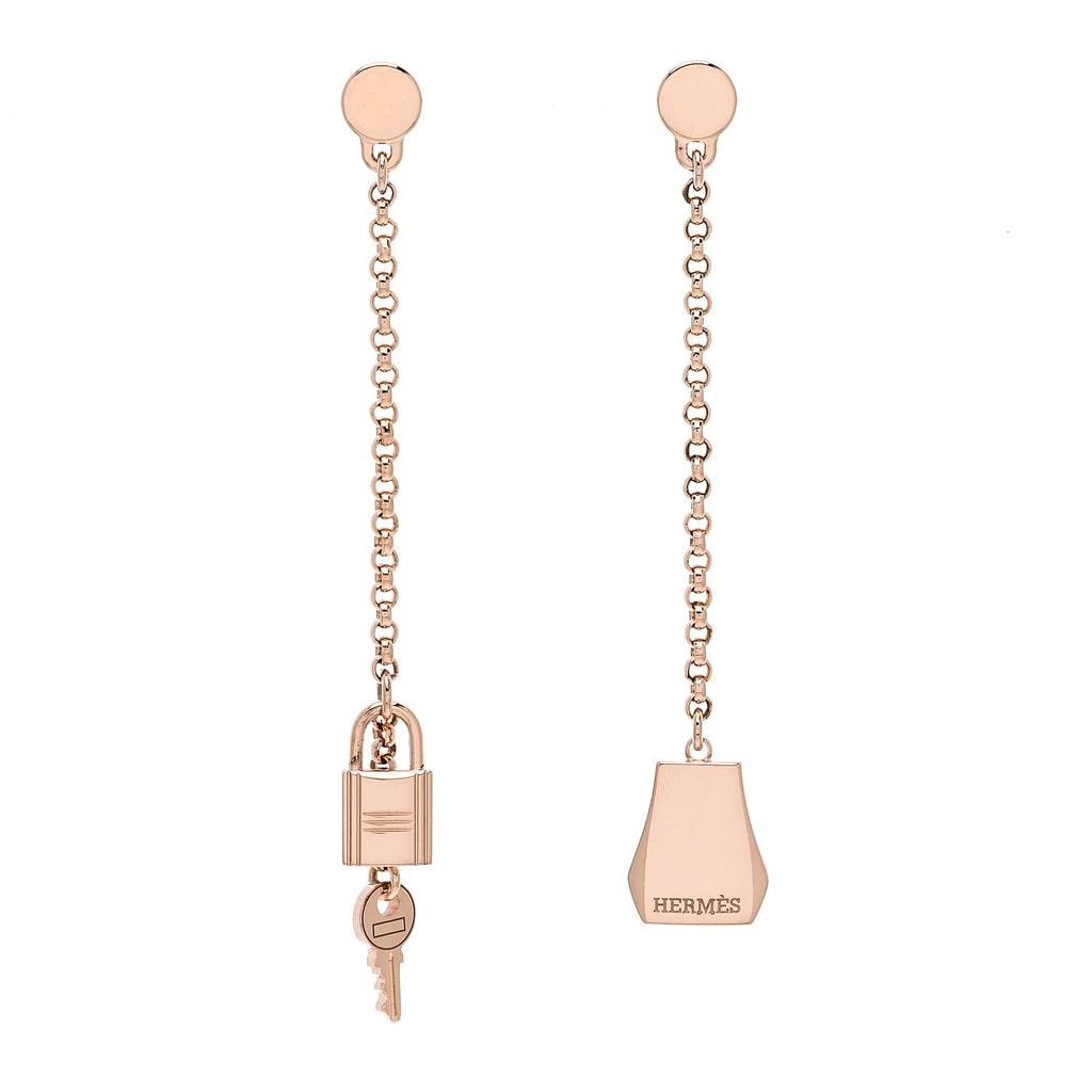 18K Rose Gold Kelly Clochette Earrings