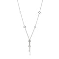 18K White Gold Diamond B.Zero1 Drop Necklace