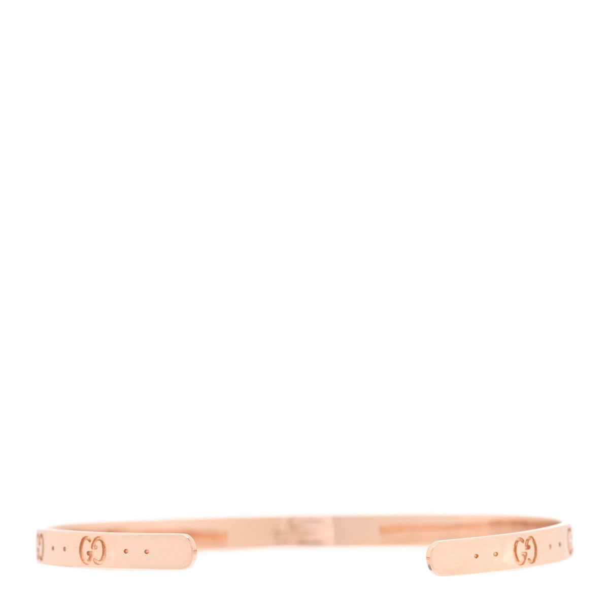 18K Rose Gold Icon Cuff Bracelet
