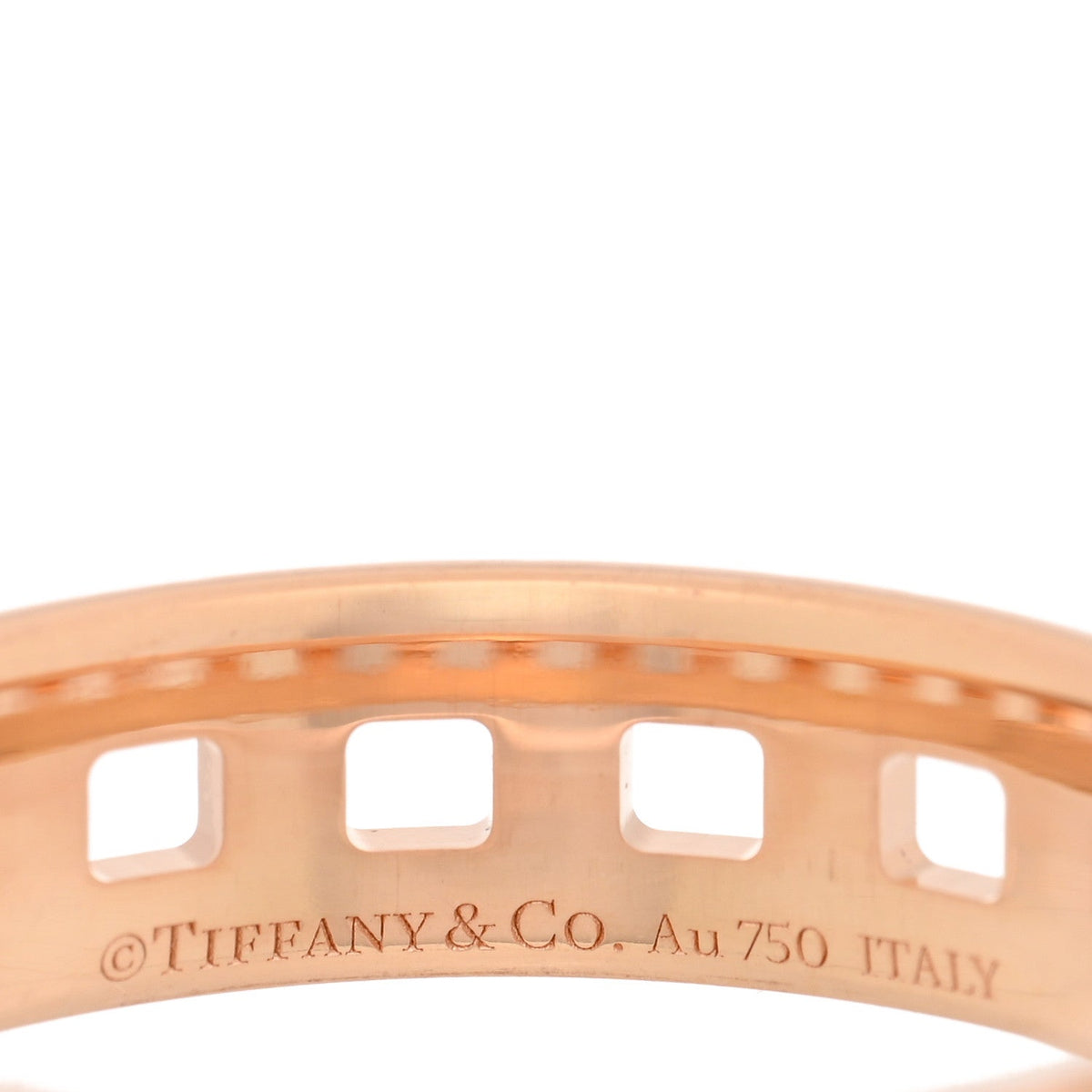 18K Rose Gold T True Wide Ring 63 10.25