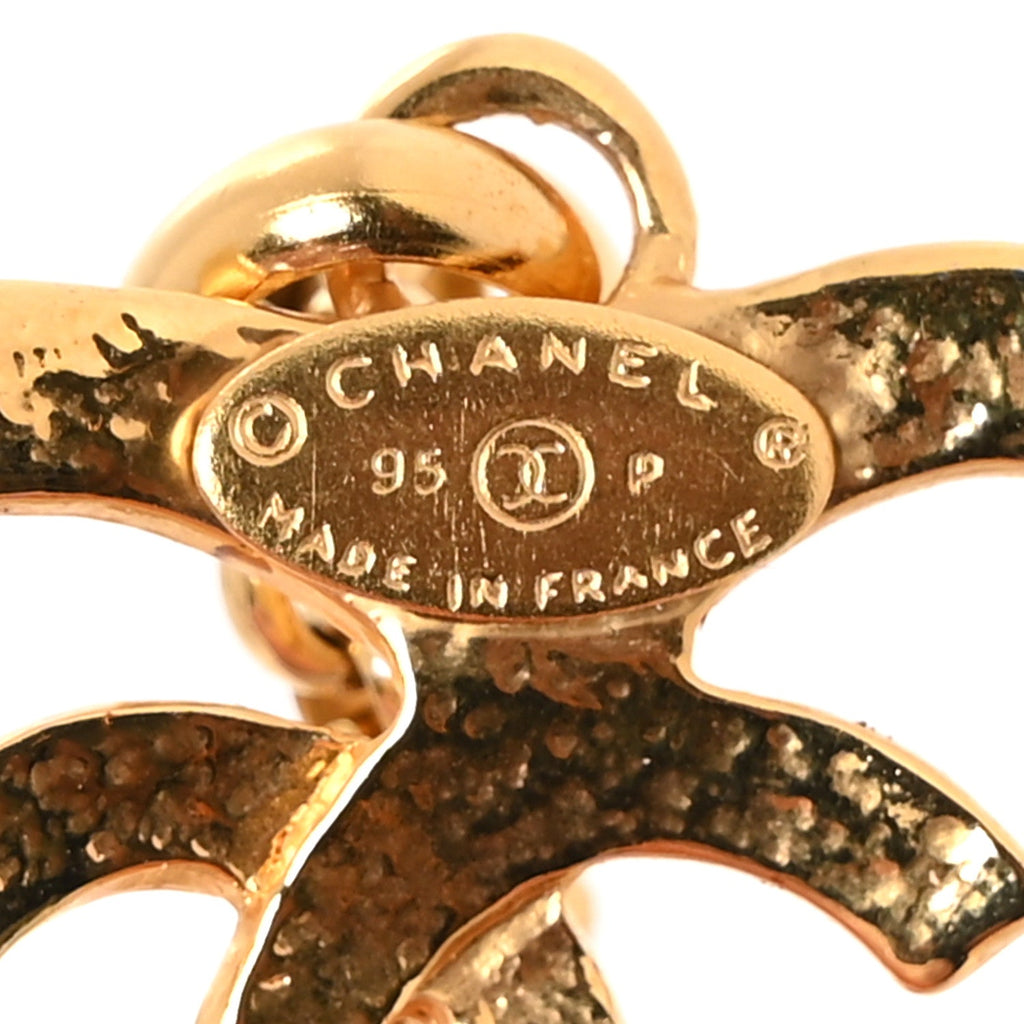 CC Heart Chain Pendant Necklace Gold