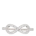 Platinum Diamond Infinity Ring 54 6.75
