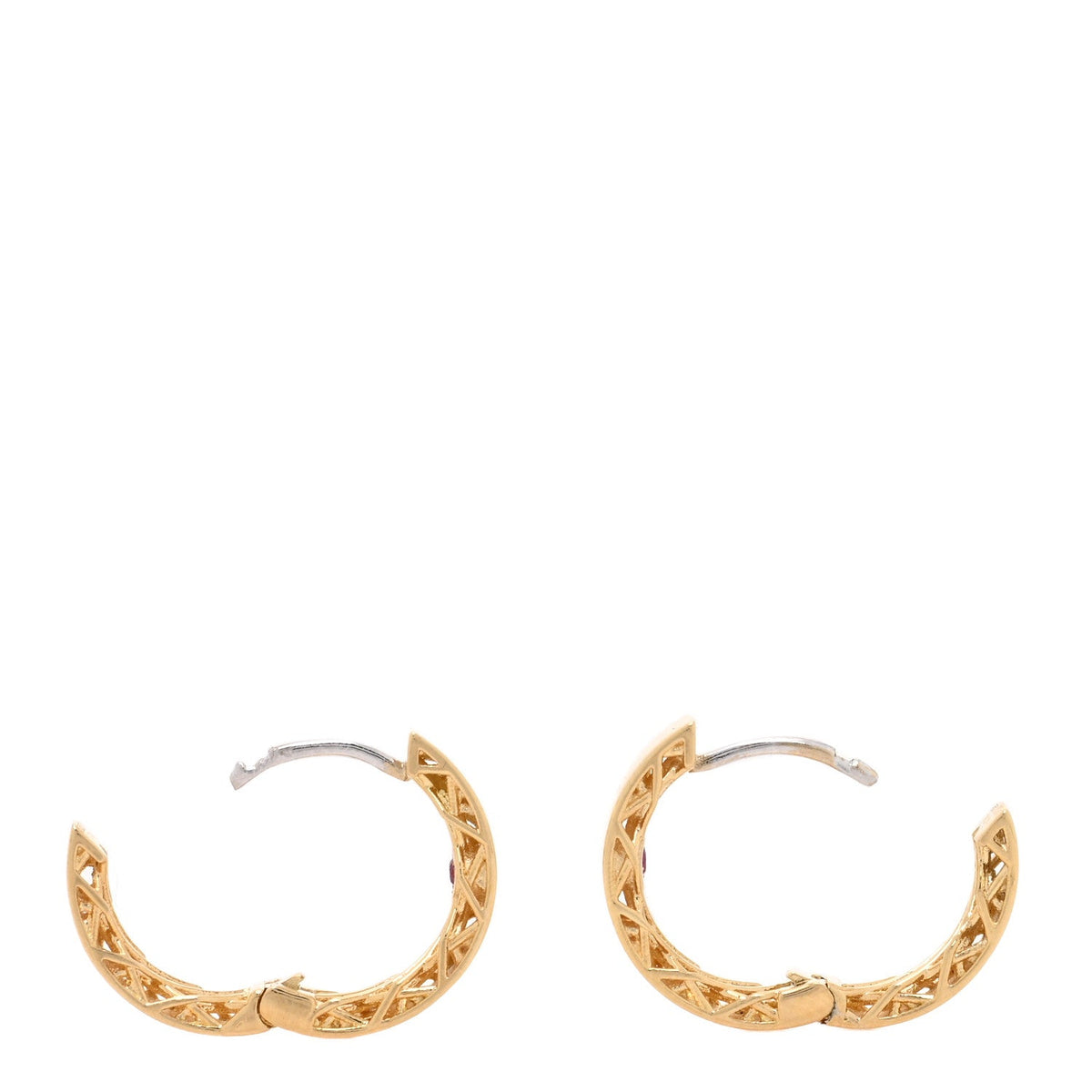 18K Yellow Gold Huggie Hoop Earrings
