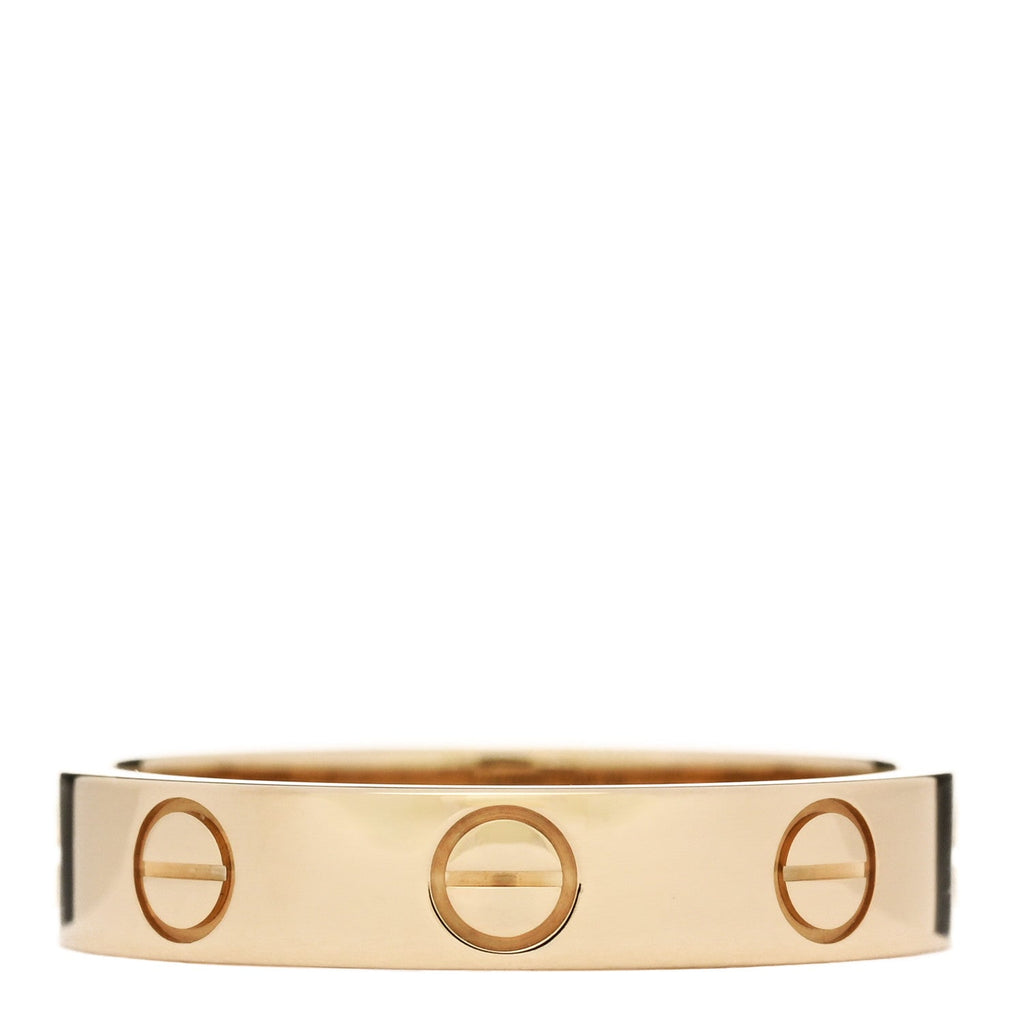 18K Yellow Gold 3.5mm LOVE Wedding Band Ring 50 5.25