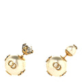 Pearl Crystal Tribales Bee Earrings Gold