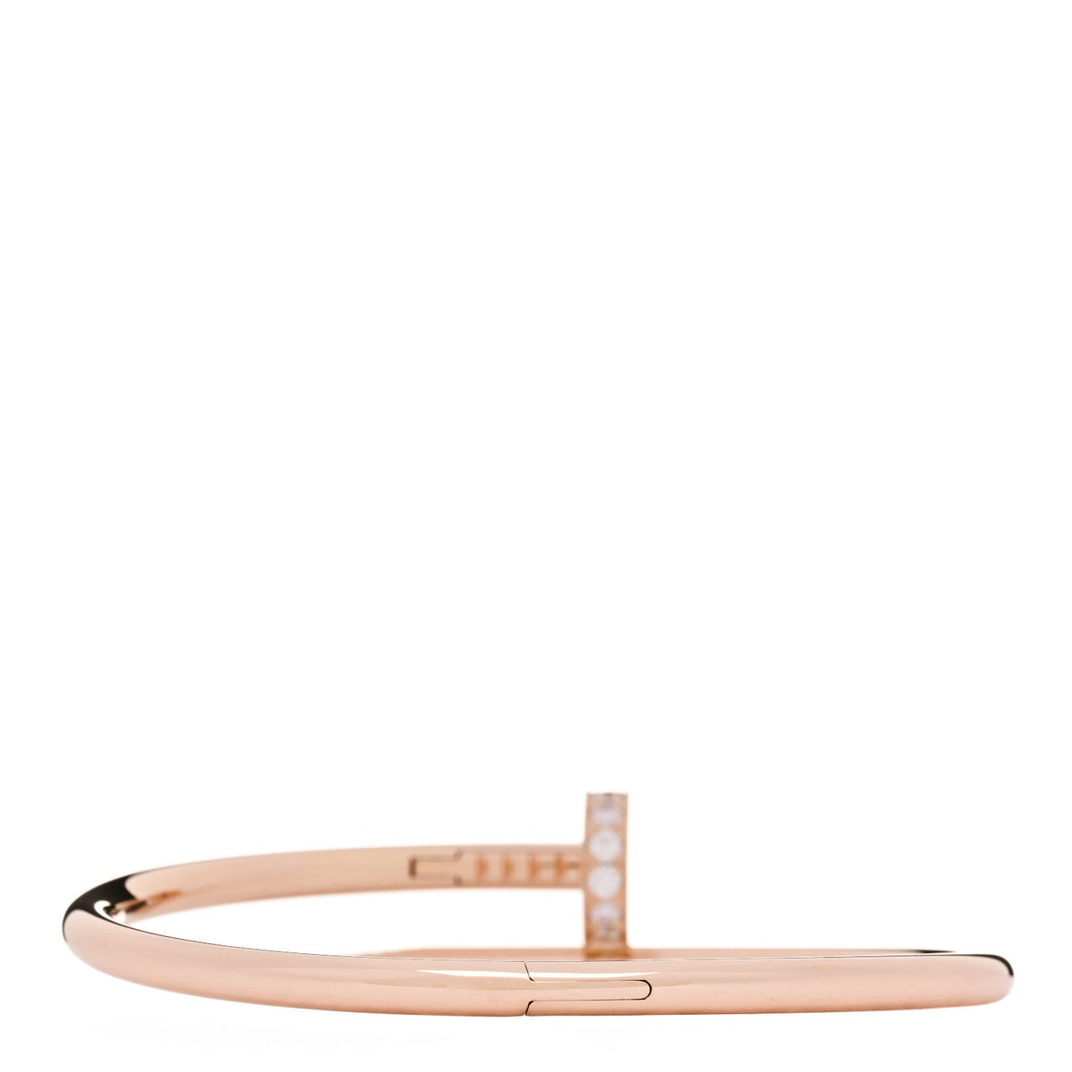 18K Pink Gold Diamond Juste Un Clou Bracelet 16