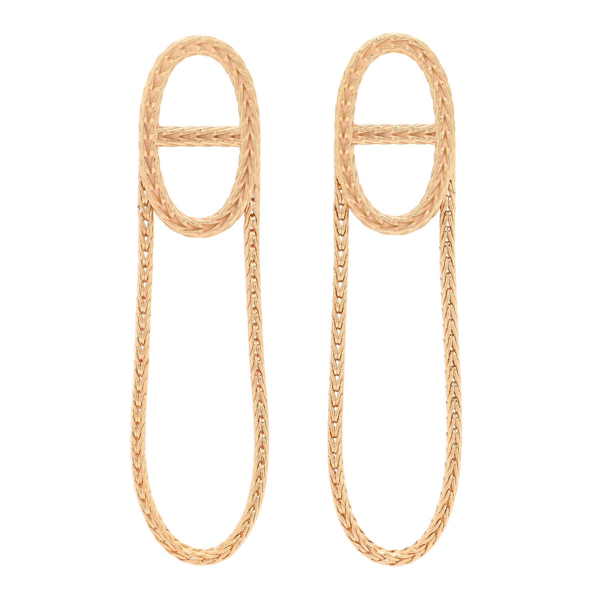 18K Yellow Gold PM Chain d'Ancre Danae Earrings