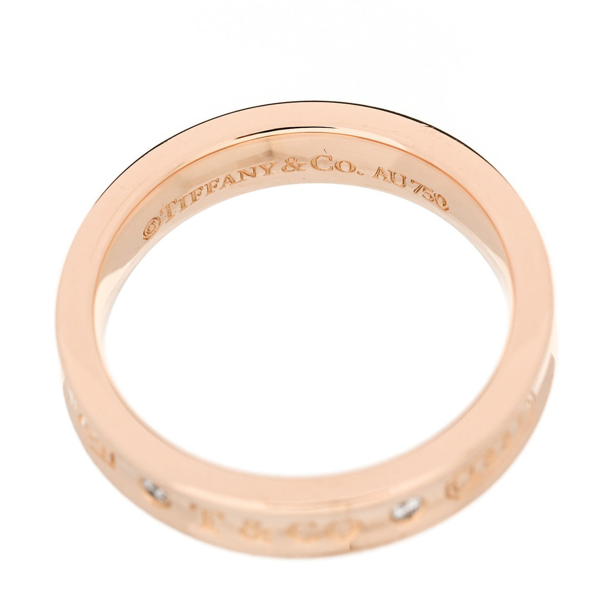 18K Rose Gold Diamond Narrow 1837 Ring 52 6