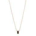 18K Rose Gold Black Ceramic Diamond B.Zero1 Pendant Necklace