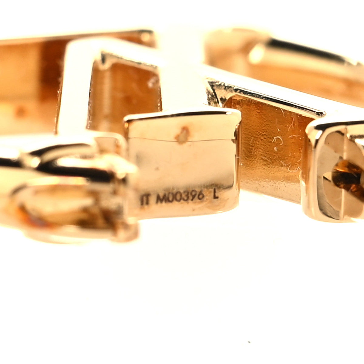 Metal Small Louise Hoop Earrings Gold