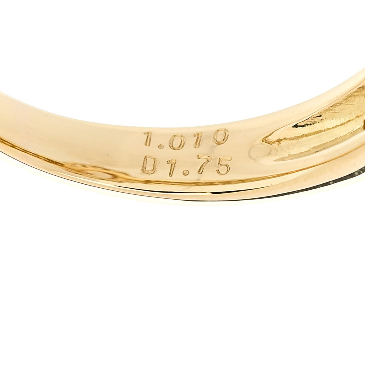 18K Yellow Gold Diamond 1.01ct Halo Engagement Ring 53 6.25
