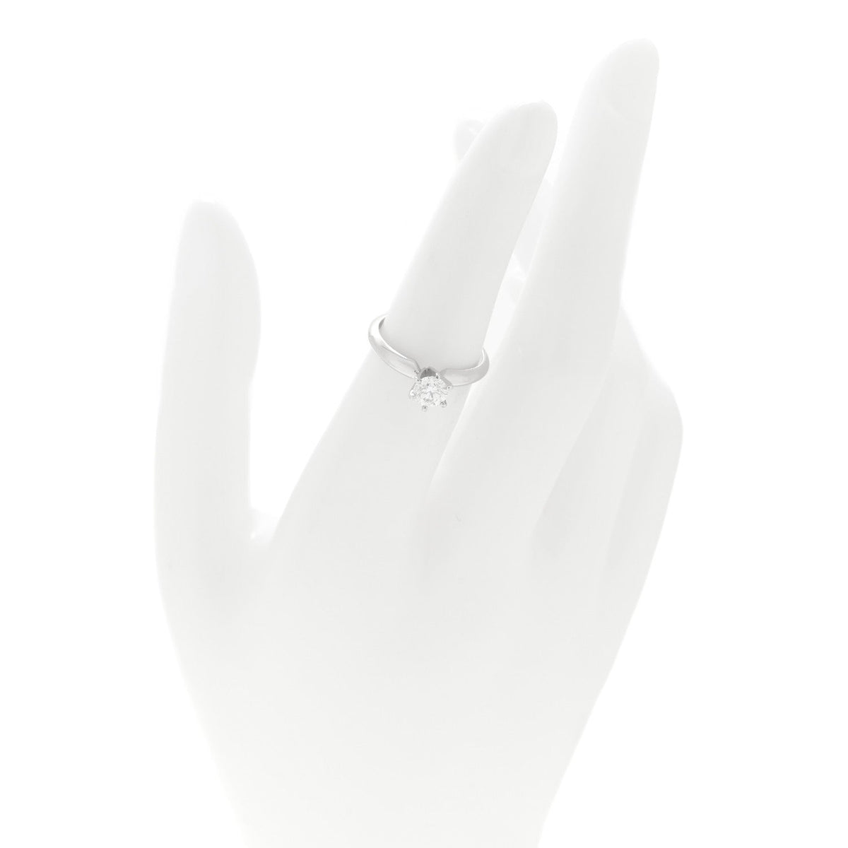 Platinum Diamond .50ct Solitaire Engagement Ring 50 5.5