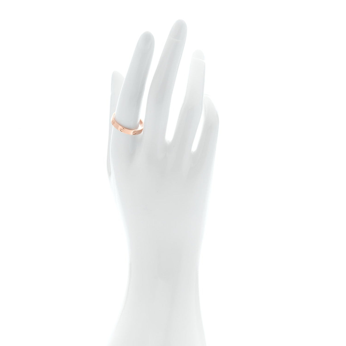 18K Pink Gold 3.5mm LOVE Wedding Band Ring 60 9.25