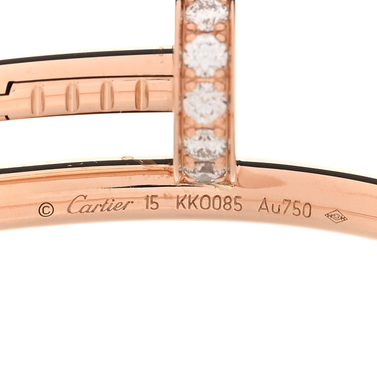 18K Pink Gold Diamond Juste Un Clou Bracelet 15