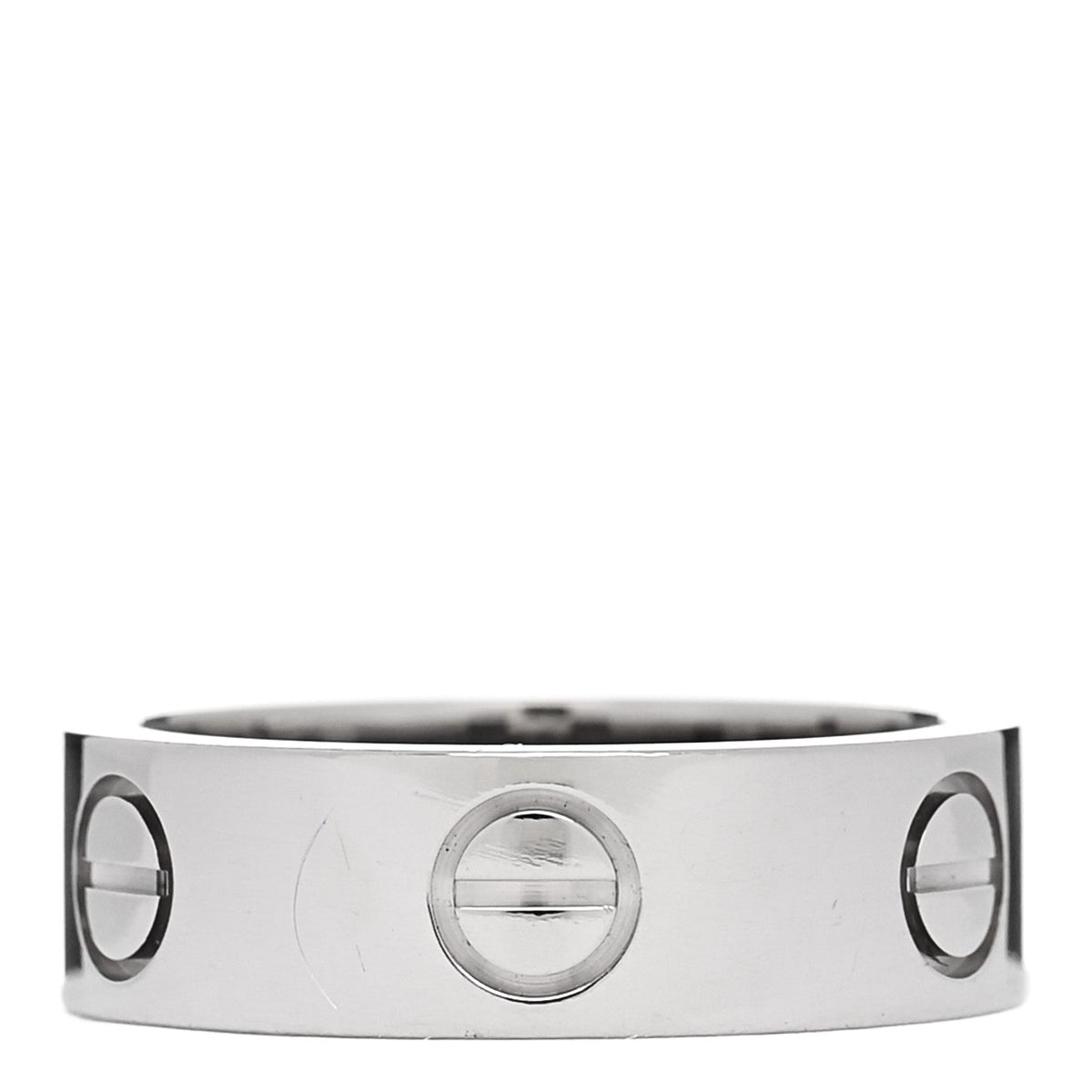 18K White Gold 5.5mm LOVE Ring 49 5