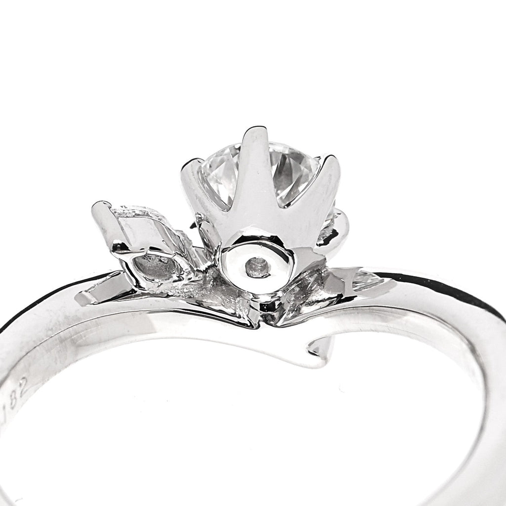 Platinum Diamond .50ctw Round Marquise Cut Pave Ring  53 6.5