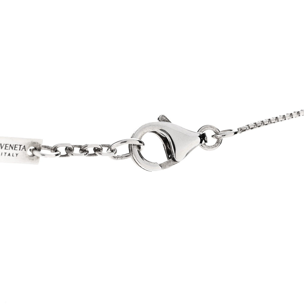 Sterling Silver Drop Pendant Necklace Green