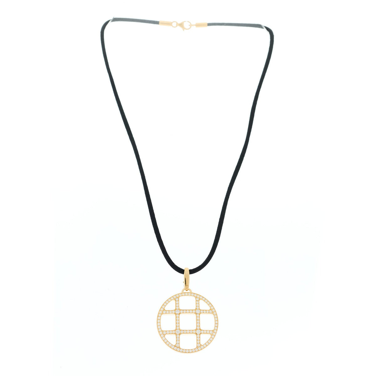 18K Yellow Gold Diamond Pasha De Cartier Cord Necklace