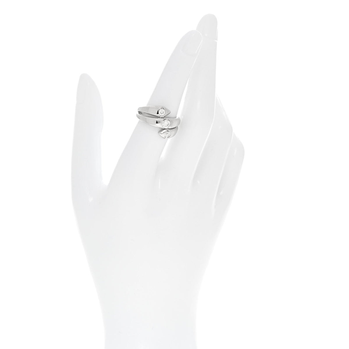 Platinum Diamond .54ctw Wrap Ring 53 6.5
