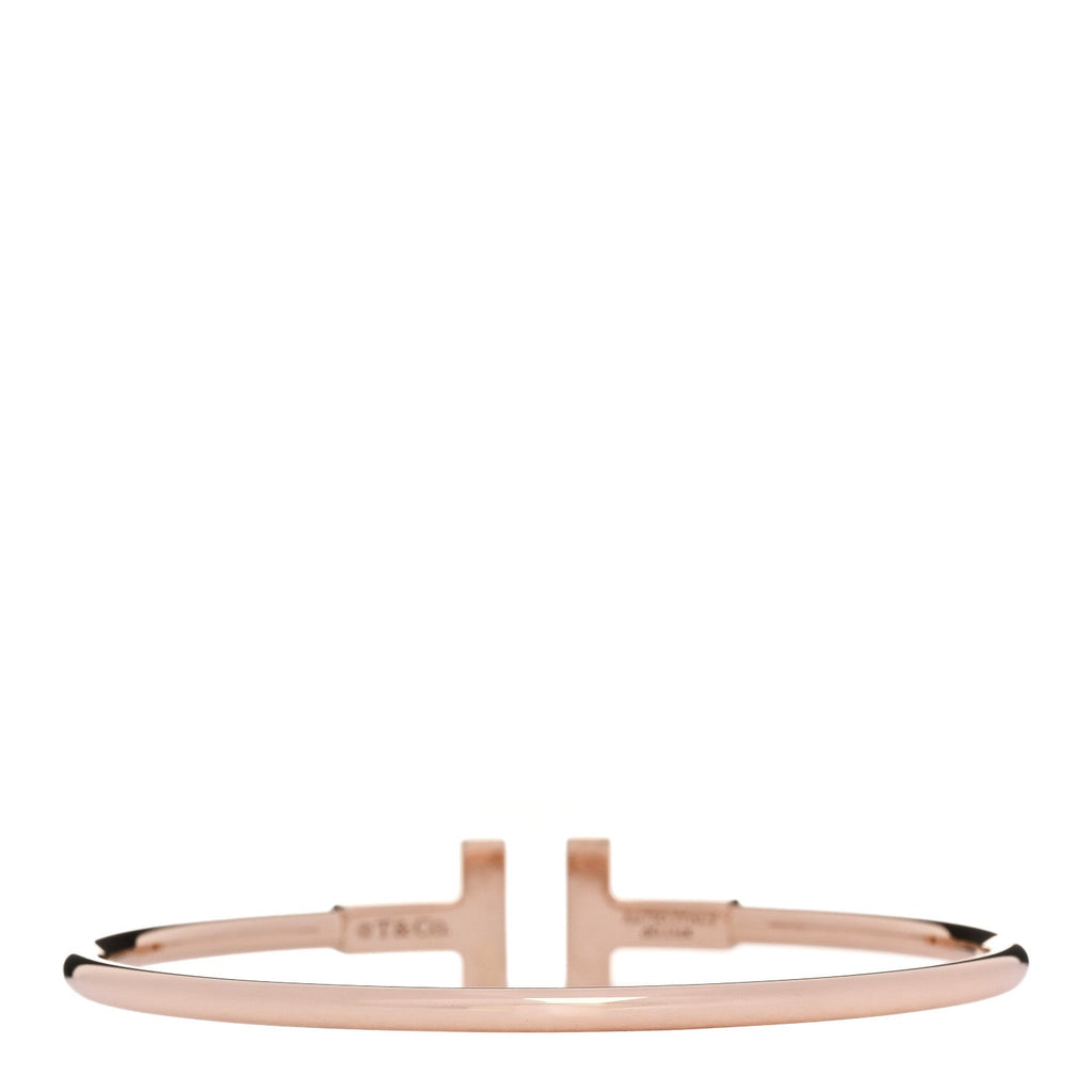18K Rose Gold Diamond Mother of Pearl T Wire Bracelet