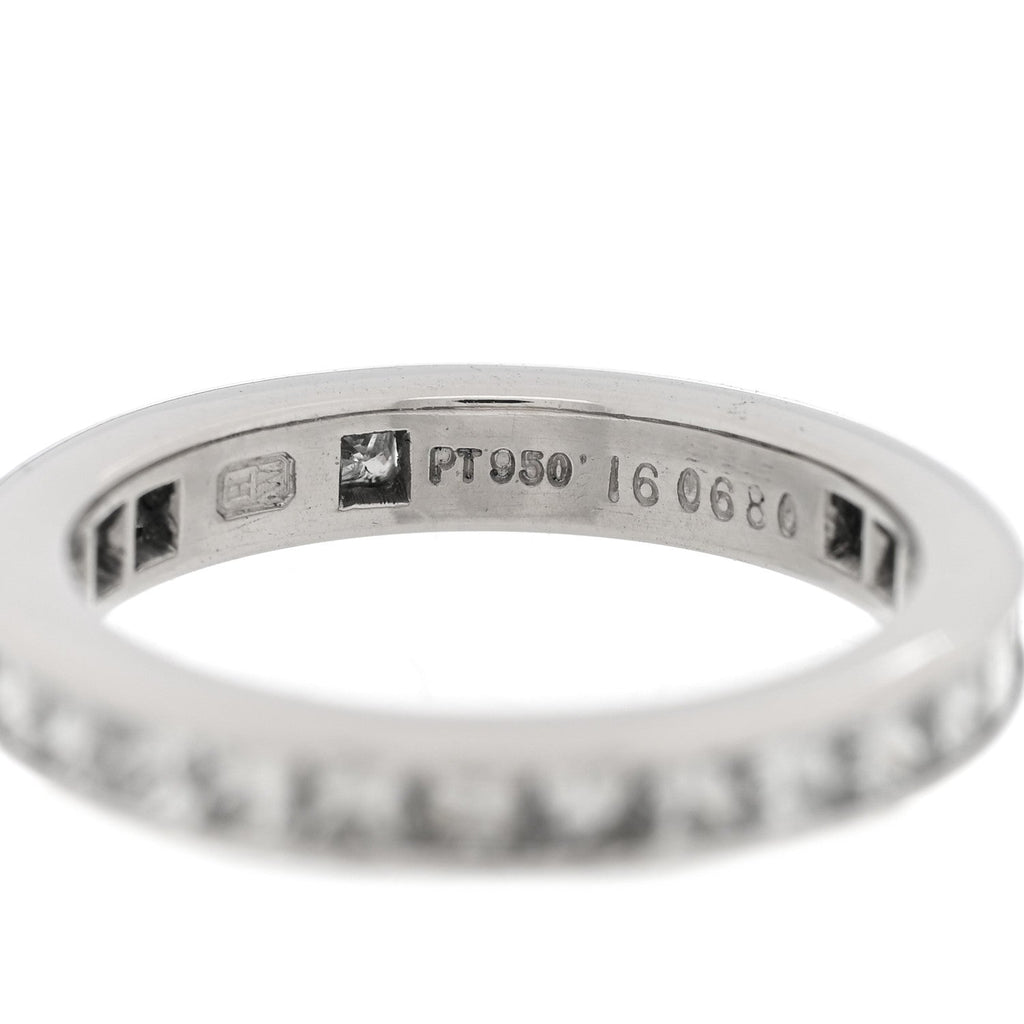 Platinum Diamond Channel Set Princess Wedding Band Ring 46 3.75