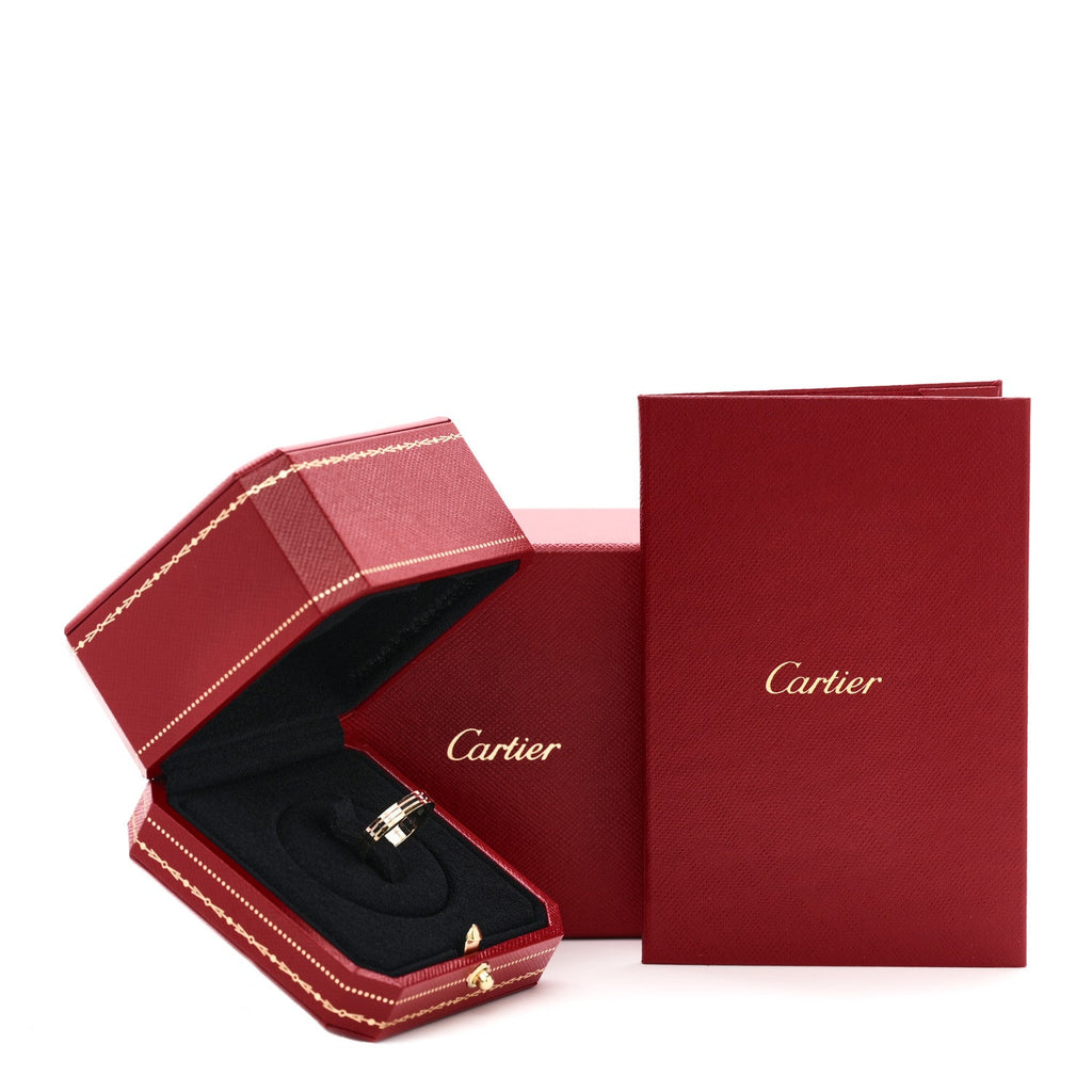 18K Pink White Yellow Gold 3.5mm Vendome Louis Cartier Wedding Band Ring 52 6