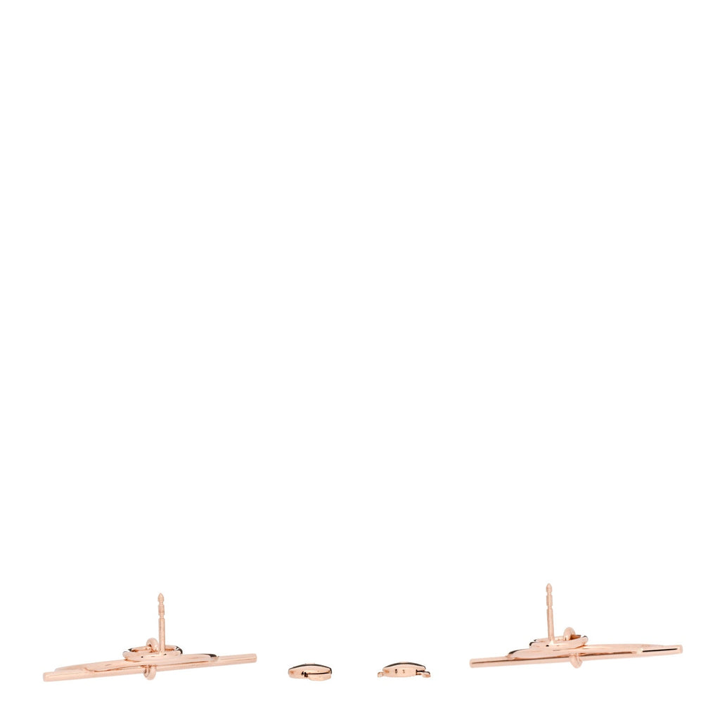 18K Rose Gold PM Loop Earrings