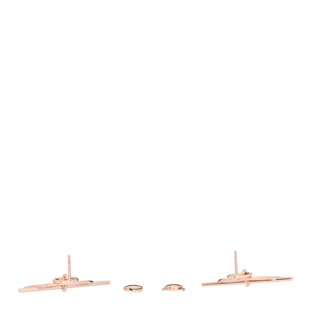 18K Rose Gold PM Loop Earrings