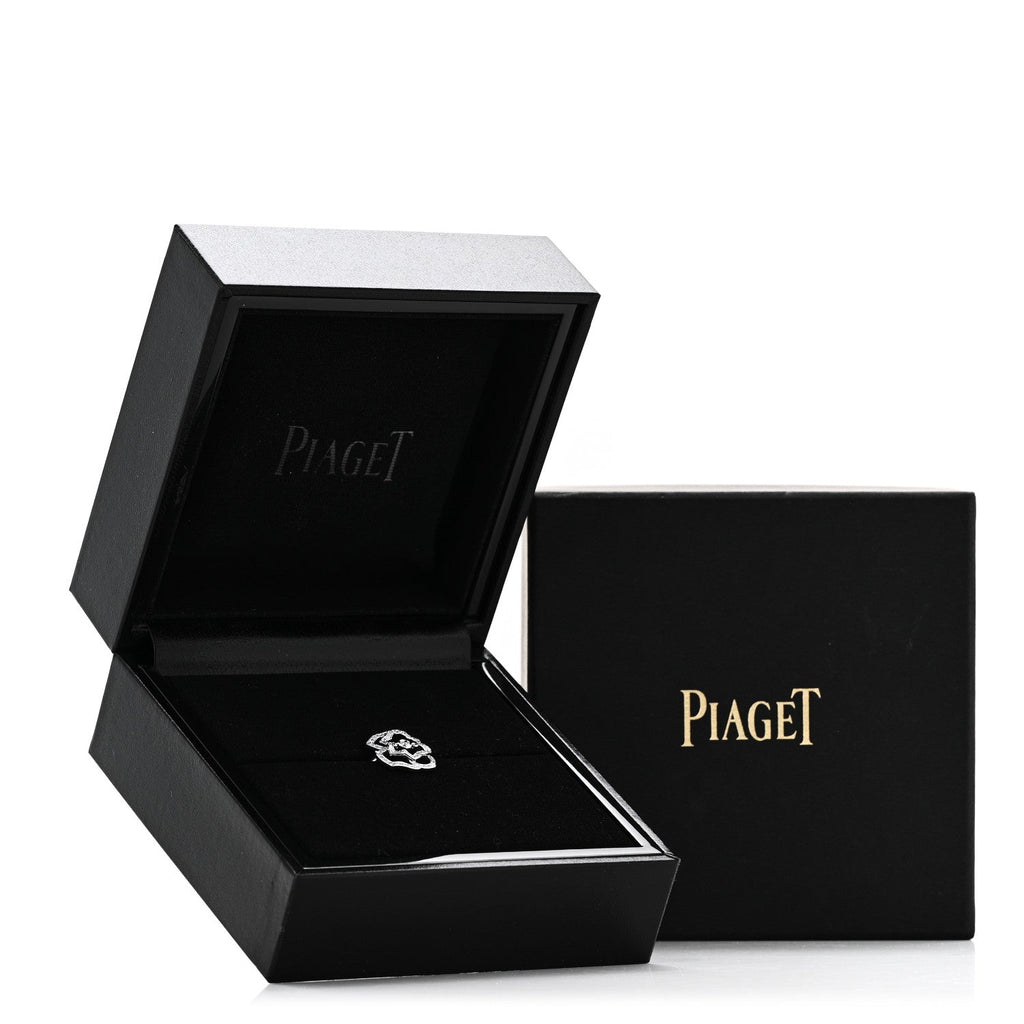 18K White Gold Diamond .24ct Rose Ring 55 7.25