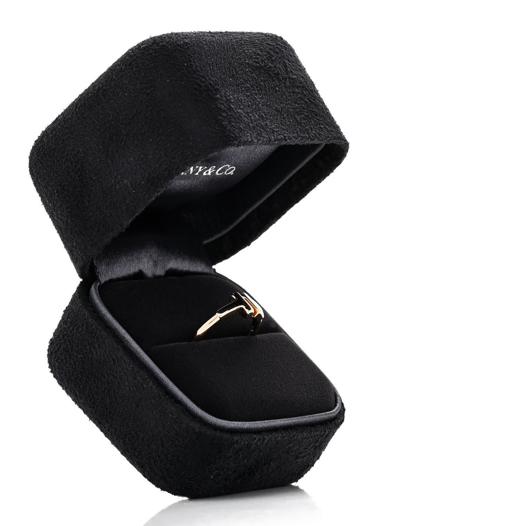18K Rose Gold T Wire Ring 48 4.5