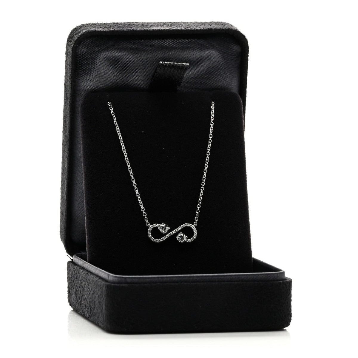 Platinum Diamond Enchant Scroll Necklace