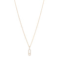 18K Yellow Gold Diamond LM Move Uno Pave Pendant Necklace